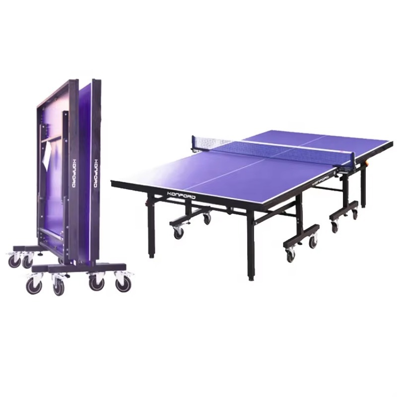 Table Tennis Logo Free - โต๊ะปิงปอง Konford พร้อมโลโก้สั่งทำ โรงงานผลิตเครื่องฝึกซ้อมปิงปอง ขายส่งอุปกรณ์ปิงปอง โต๊ะปิงปองพร้อมล้อเสริม