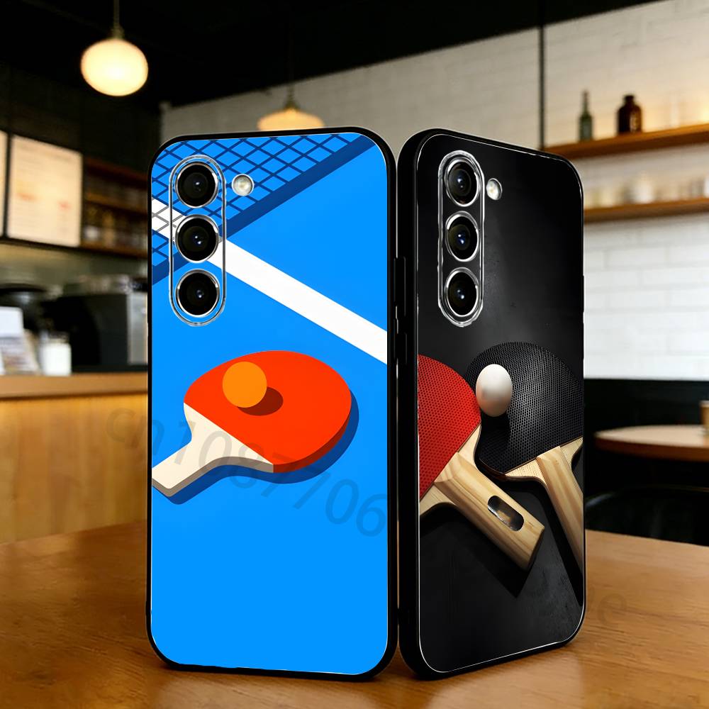 Table Tennis Logo Free - ไม้ปิงปอง เคสโทรศัพท์สำหรับซัมซุง S20,21,22,23,24,25,26 อัลตร้า,พลัส,ไลท์ แบล็ค ซอฟท์