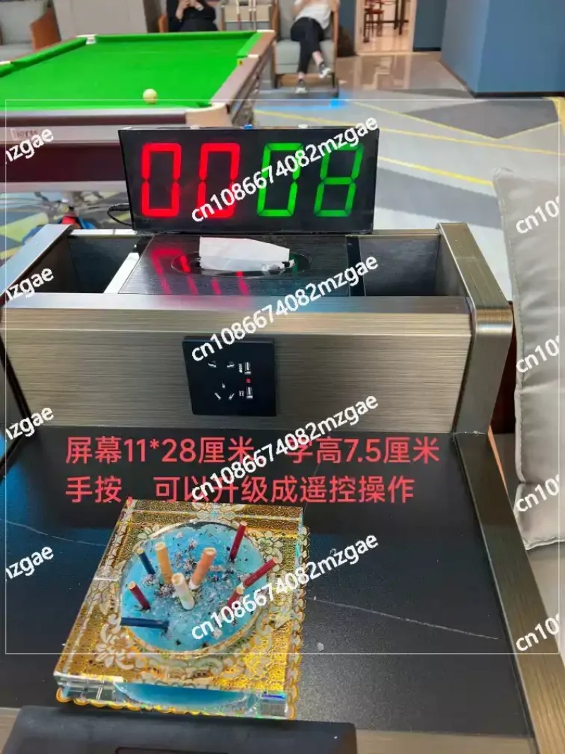 Table Tennis Scoreboard - ป้ายบอกคะแนนดิจิตอลแบบพกพาขนาด 200x103 มม. สำหรับบิลเลียดและเทเบิลเทนนิส เครื่องนับคะแนนอิเล็กทรอนิกส์สำหรับพูลและปิงปอง