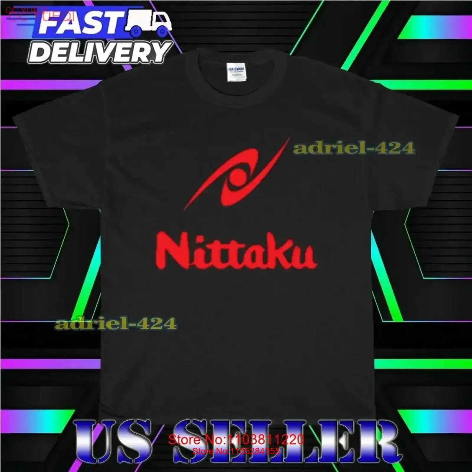Table Tennis Logo Free - เสื้อยืดใหม่ NITTAKU TABLE TENNIS LOGO TEE