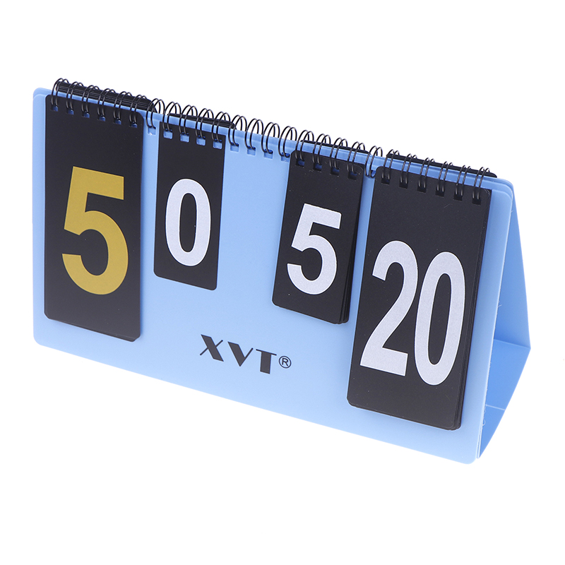 Table Tennis Scoreboard - ป้ายบอกคะแนนเทเบิลเทนนิสแบบแข็งกันน้ำ XVT ตัวบ่งชี้คะแนนแบบพกพา ป้ายคะแนนแบบพลิกบนโต๊ะ