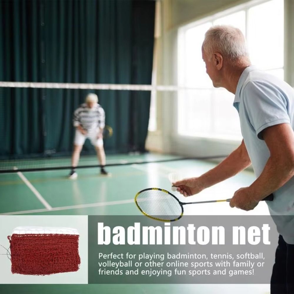 Table Tennis Volleyball - การเปลี่ยนตาข่ายแบดมินตันมาตรฐาน ติดตั้งง่าย ตาข่ายเทนนิส ตาข่ายวอลเลย์บอลแบบพับได้สําหรับการแข่งขันความบันเทิงฝึกซ้อมกีฬา