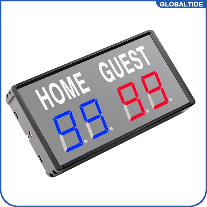 Table Tennis Scoreboard - ป้ายบอกคะแนนอิเล็กทรอนิกส์ LED 4 หลัก พร้อมรีโมทสำหรับบาสเก็ตบอล ปิงปอง