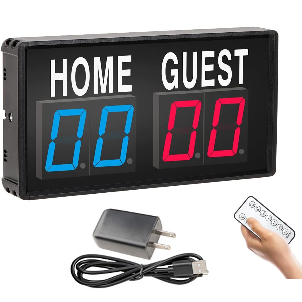 Table Tennis Scoreboard - ป้ายบอกคะแนน LED แบบพกพา 4 หลัก ดิจิตอล
