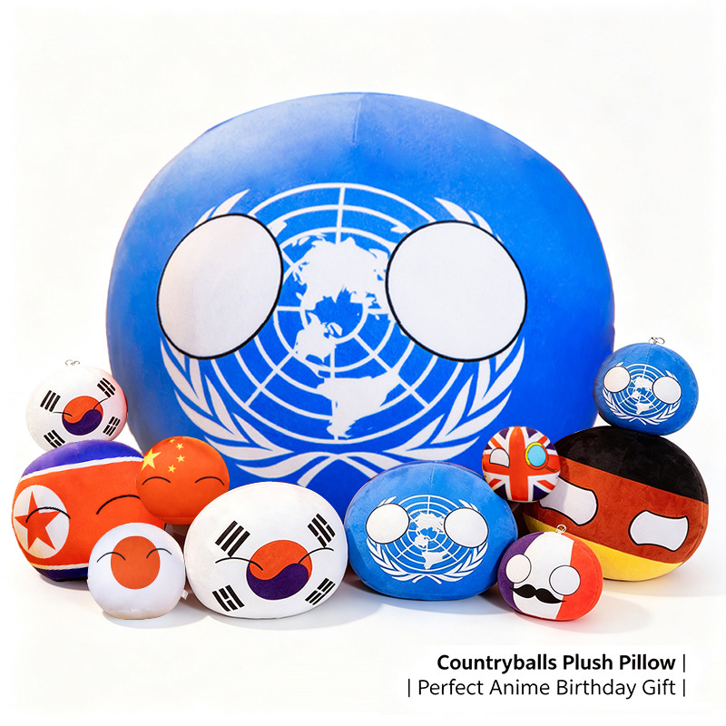 Table Tennis France - ตุ๊กตาโปแลนด์บอล หมอนอิงรูปประเทศต่างๆ เช่น สหรัฐอเมริกา อังกฤษ ญี่ปุ่น