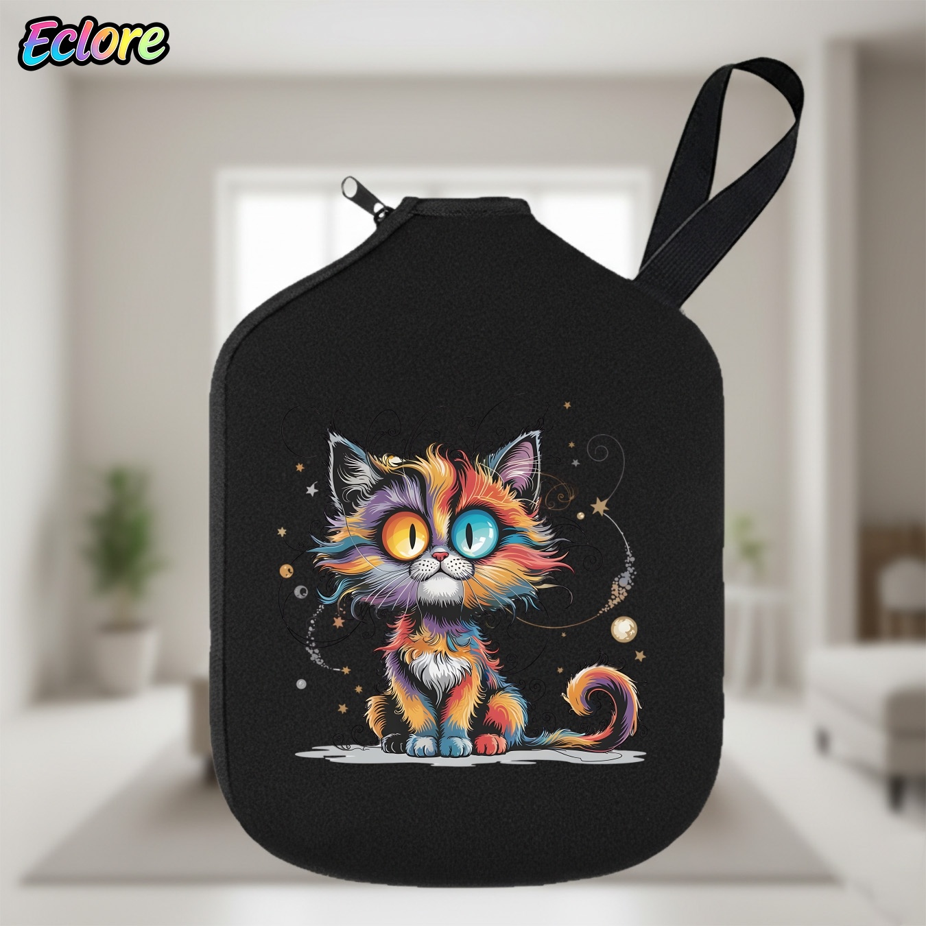 Table Tennis Equipment - กระเป๋าใส่ไม้พายปิคเคิลบอล Galaxy Star Cat ทนทาน นุ่ม