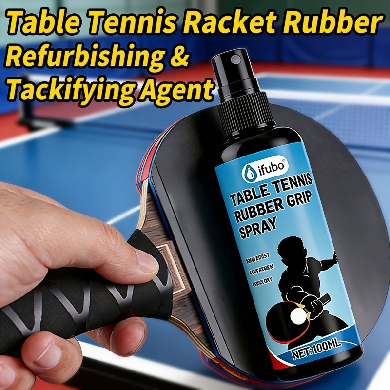Table Tennis Equipment - สเปรย์เพิ่มความเหนียว IFUBO 100 มล. สำหรับยางปิงปอง น้ำยาบำรุงรักเก็ตสำหรับกีฬา