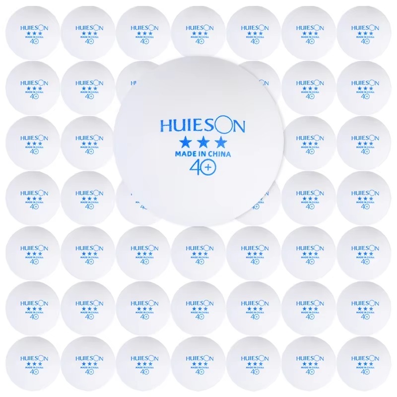 Table Tennis Logo Free - ลูกปิงปอง Huieson สีฟ้า 100 ลูก แบบมีรอยต่อ