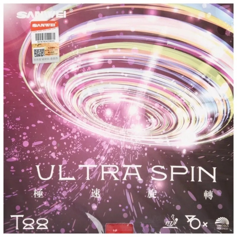 ยางปิงปอง Sanwei T88 ULTRA-Spi - Table Tennis Rubber Anti Spin บทวิจารณ์และราคา