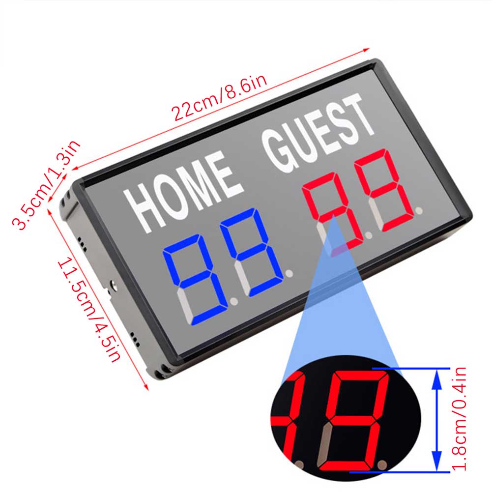 4-Digit LED Electronic Score K - Table Tennis Scoreboard บทวิจารณ์และราคา