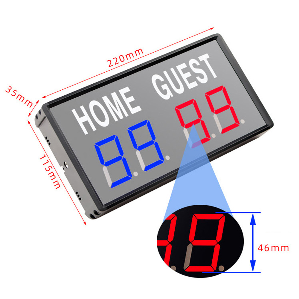 ป้ายบอกคะแนน LED แบบพกพา 4 หลั - Table Tennis Scoreboard บทวิจารณ์และราคา