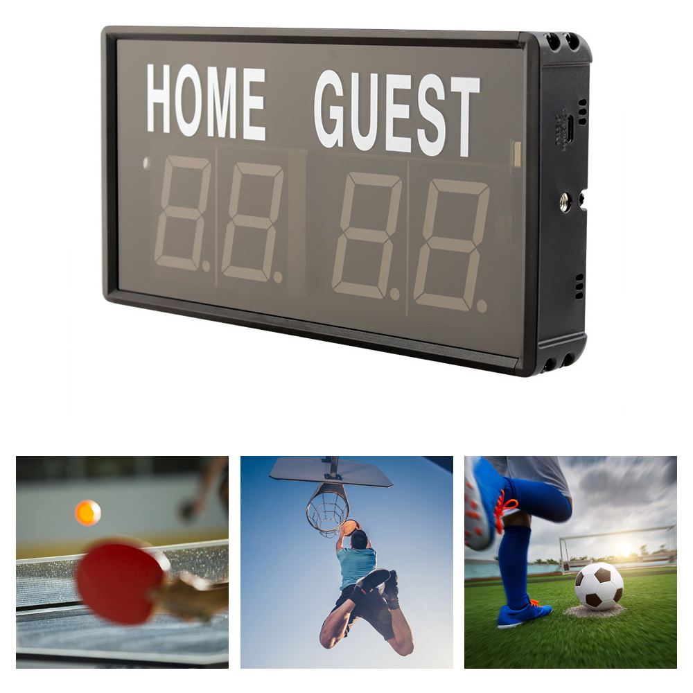 ป้ายบอกคะแนน LED แบบพกพา 4 หลั - Table Tennis Scoreboard บทวิจารณ์และราคา