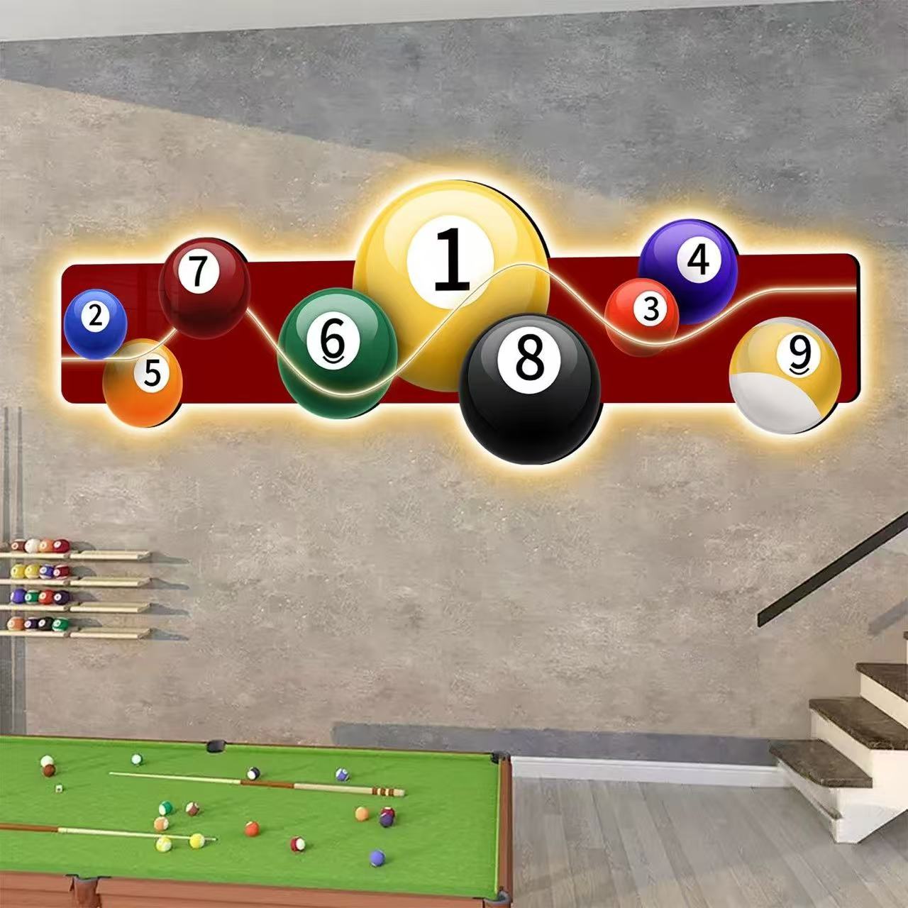 ภาพตกแต่งห้องบิลเลียด ภาพวาดเร - Hall Table Tennis บทวิจารณ์และราคา