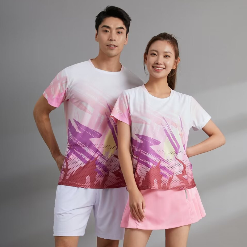 เสื้อเทเบิลเทนนิสชายหญิงแขนสั้ - Table Tennis Jersey Design บทวิจารณ์และราคา