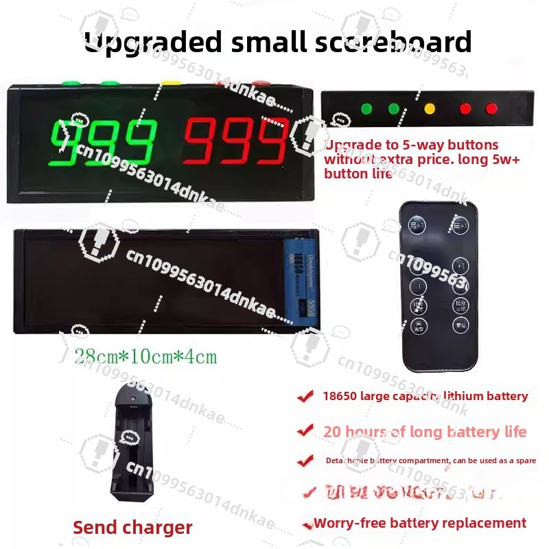 ป้ายคะแนนอิเล็กทรอนิกส์สำหรับก - Table Tennis Scoreboard บทวิจารณ์และราคา