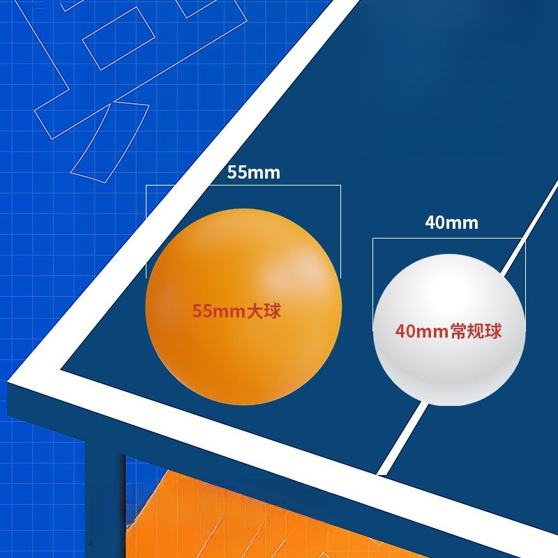 ลูกปิงปองขนาดใหญ่ 55 มม. สำหรั - Table Tennis Logo บทวิจารณ์และราคา