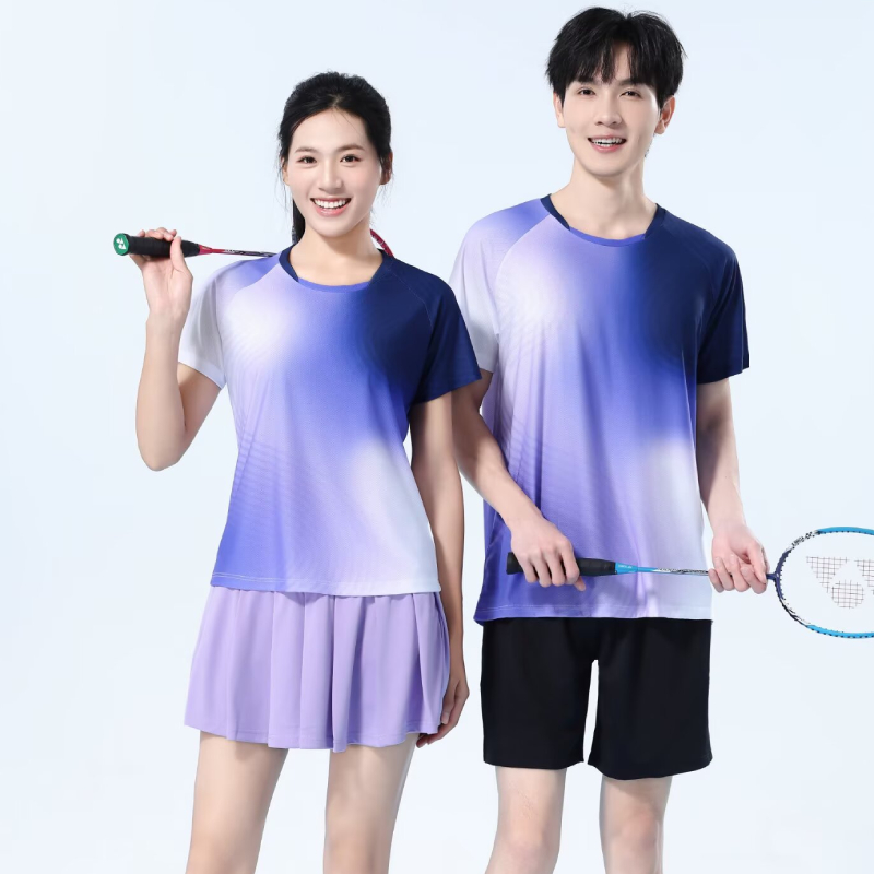 เสื้อแบดมินตันแห้งเร็วสำหรับผู - Table Tennis Logo Free บทวิจารณ์และราคา
